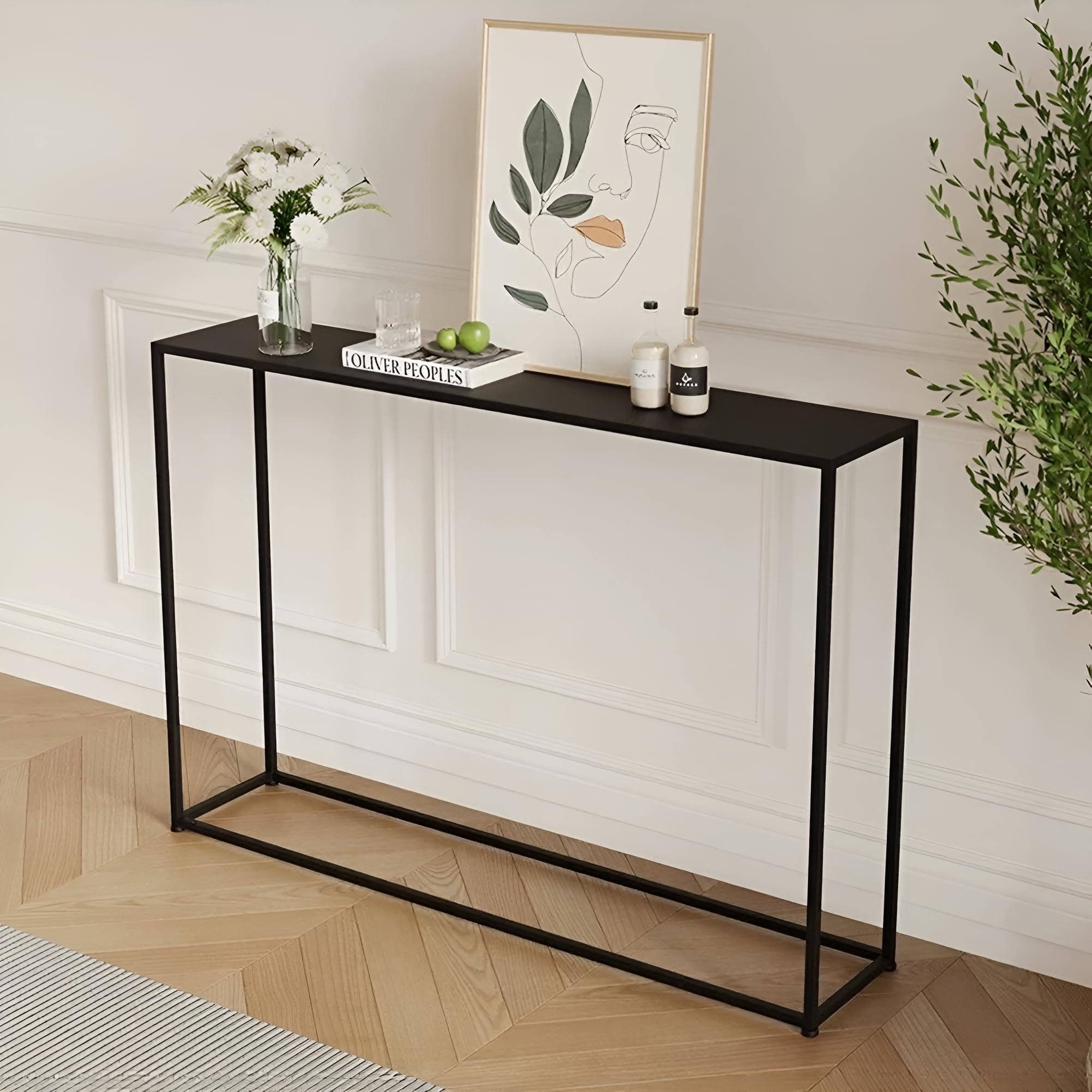 Amazon｜Hoshinoi コンソールテーブル スリム 玄関テーブル カウンター